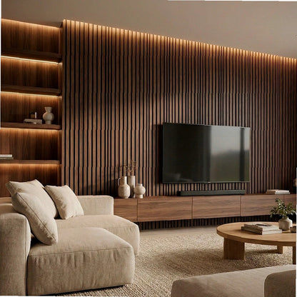 Panneau Acoustique Mural en Bois — Transformation Rapide de Votre Mur en 30 Min (270cm x 110cm)