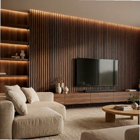 Panneau Acoustique Mural en Bois — Transformation Rapide de Votre Mur en 30 Min (270cm x 110cm)