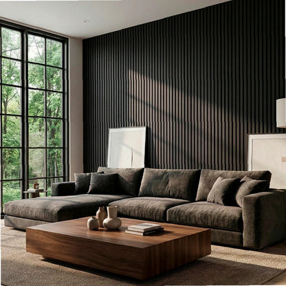 Panneau Acoustique Mural en Bois — Transformation Rapide de Votre Mur en 30 Min (270cm x 110cm)