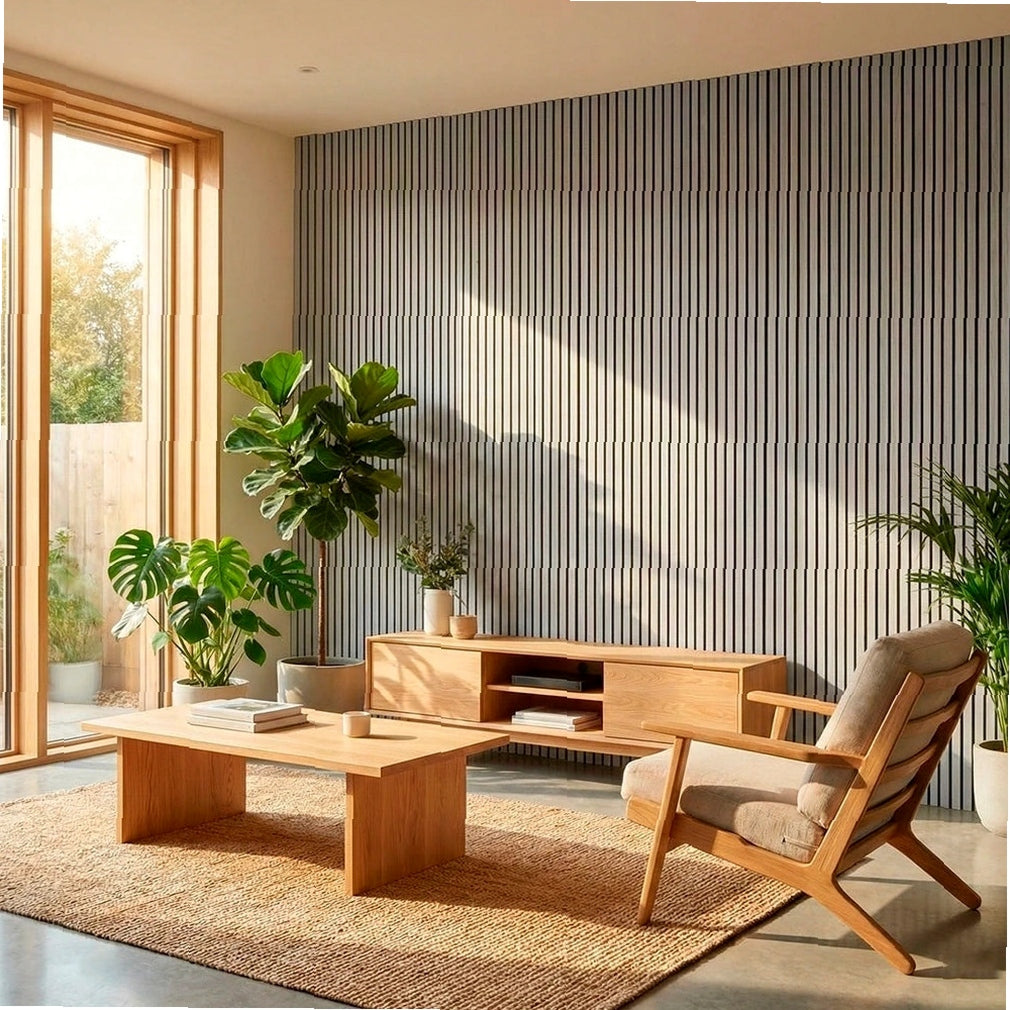 Panneau Acoustique Mural en Bois — Transformation Rapide de Votre Mur en 30 Min (270cm x 110cm)